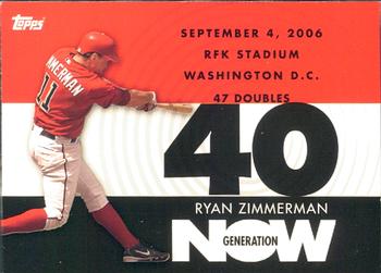 2007 Topps - Generation Now #GN258 Ryan Zimmerman Front