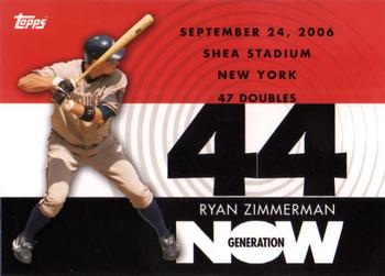 2007 Topps - Generation Now #GN262 Ryan Zimmerman Front