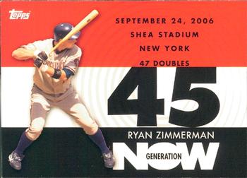 2007 Topps - Generation Now #GN263 Ryan Zimmerman Front