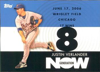 2007 Topps - Generation Now #GN290 Justin Verlander Front