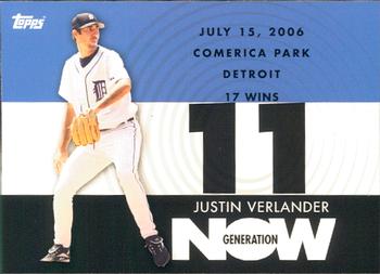 2007 Topps - Generation Now #GN293 Justin Verlander Front