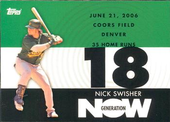 2007 Topps - Generation Now #GN377 Nick Swisher Front