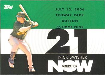 2007 Topps - Generation Now #GN380 Nick Swisher Front