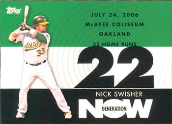 2007 Topps - Generation Now #GN381 Nick Swisher Front