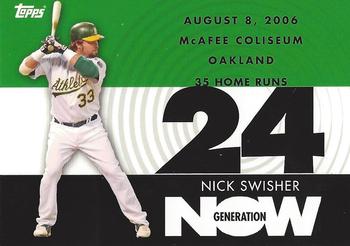 2007 Topps - Generation Now #GN383 Nick Swisher Front