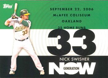 2007 Topps - Generation Now #GN392 Nick Swisher Front