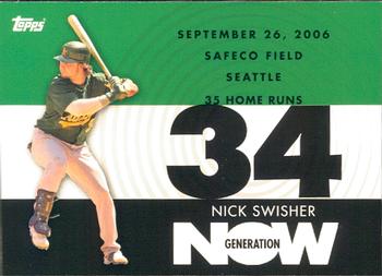 2007 Topps - Generation Now #GN393 Nick Swisher Front