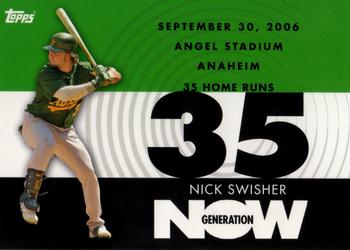 2007 Topps - Generation Now #GN394 Nick Swisher Front