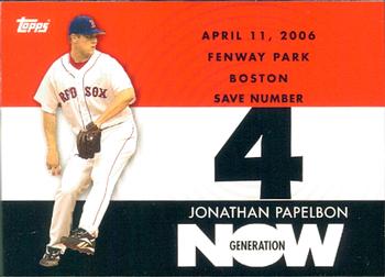 2007 Topps - Generation Now #GN484 Jonathan Papelbon Front
