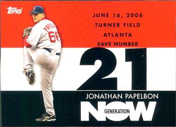 2007 Topps - Generation Now #GN501 Jonathan Papelbon Front