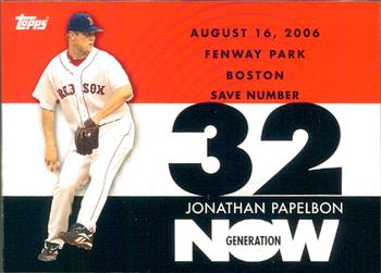 2007 Topps - Generation Now #GN512 Jonathan Papelbon Front