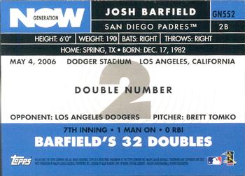 2007 Topps - Generation Now #GN552 Josh Barfield Back