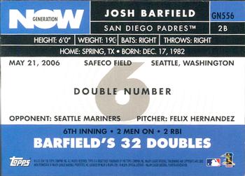 2007 Topps - Generation Now #GN556 Josh Barfield Back