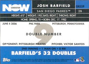 2007 Topps - Generation Now #GN559 Josh Barfield Back