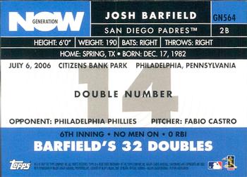 2007 Topps - Generation Now #GN564 Josh Barfield Back
