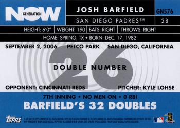 2007 Topps - Generation Now #GN576 Josh Barfield Back