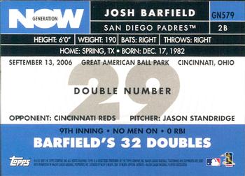 2007 Topps - Generation Now #GN579 Josh Barfield Back