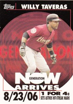 2007 Topps - Generation Now Arrives (Vintage) #GNV6 Willy Taveras Front