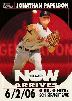 2007 Topps - Generation Now Arrives (Vintage) #GNV10 Jonathan Papelbon Front