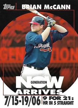 2007 Topps - Generation Now Arrives (Vintage) #GNV32 Brian McCann Front