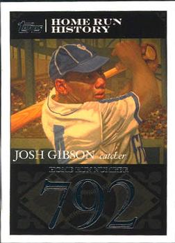 2007 Topps - Josh Gibson Home Run History #JG101 Josh Gibson Front