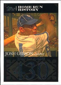 2007 Topps - Josh Gibson Home Run History #JG56 Josh Gibson Front