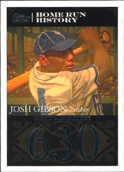 2007 Topps - Josh Gibson Home Run History #JG80 Josh Gibson Front