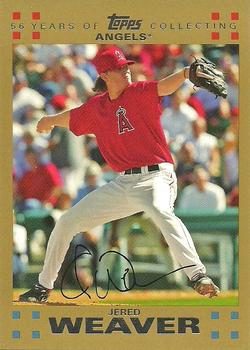 2007 Topps - Gold #75 Jered Weaver Front