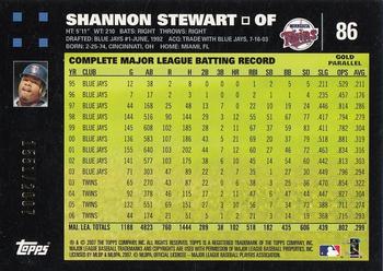 2007 Topps - Gold #86 Shannon Stewart Back