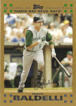 2007 Topps - Gold #157 Rocco Baldelli Front
