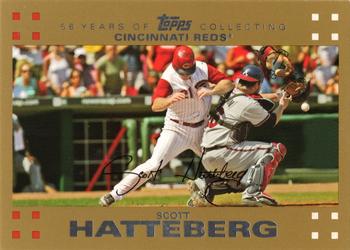 2007 Topps - Gold #222 Scott Hatteberg Front