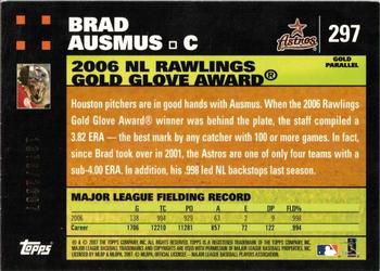 2007 Topps - Gold #297 Brad Ausmus Back