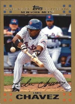 2007 Topps - Gold #376 Endy Chavez Front