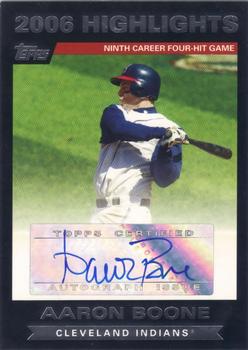 2007 Topps - Highlights Autographs #HAAB Aaron Boone Front
