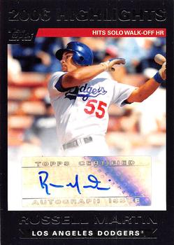 2007 Topps - Highlights Autographs #HARM Russell Martin Front