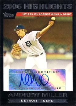 2007 Topps - Highlights Autographs #HAAM Andrew Miller Front