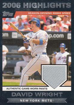 2007 Topps - Highlights Relics #HRDW David Wright Front