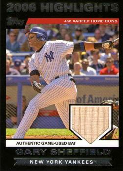 2007 Topps - Highlights Relics #HRGS Gary Sheffield Front