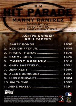 2007 Topps - Hit Parade #HP14 Manny Ramirez Back