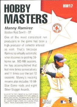 2007 Topps - Hobby Masters #HM17 Manny Ramirez Back