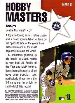 2007 Topps - Hobby Masters #HM12 Ichiro Suzuki Back