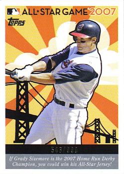 2007 Topps - Home Run Derby Contest #NNO Grady Sizemore Front