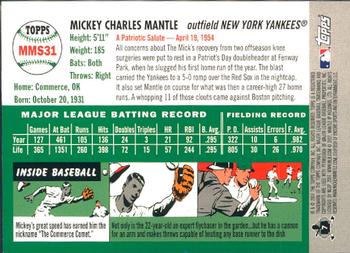 2007 Topps - Mickey Mantle Story #MMS31 Mickey Mantle Back