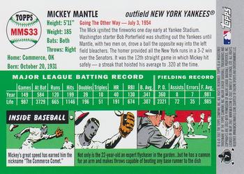 2007 Topps - Mickey Mantle Story #MMS33 Mickey Mantle Back