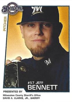 2004 Milwaukee Brewers Police - Milwaukee County Sheriff's Office #NNO Jeff Bennett Front