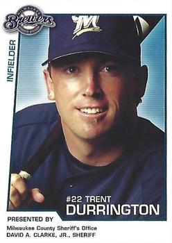 2004 Milwaukee Brewers Police - Milwaukee County Sheriff's Office #NNO Trent Durrington Front