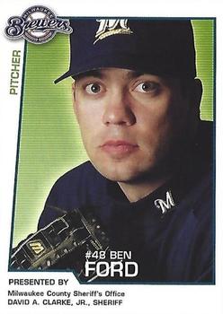 2004 Milwaukee Brewers Police - Milwaukee County Sheriff's Office #NNO Ben Ford Front