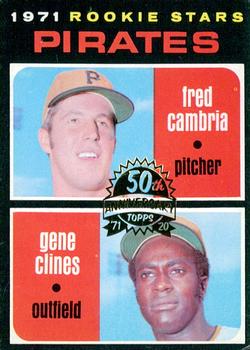 2020 Topps Heritage - 50th Anniversary Buybacks #27 Pirates 1971 Rookie Stars (Fred Cambria / Gene Clines) Front