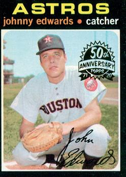 2020 Topps Heritage - 50th Anniversary Buybacks #44 Johnny Edwards Front