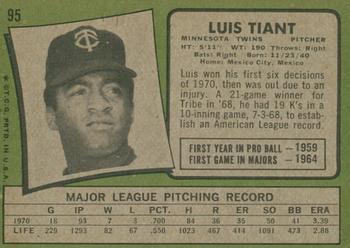 2020 Topps Heritage - 50th Anniversary Buybacks #95 Luis Tiant Back